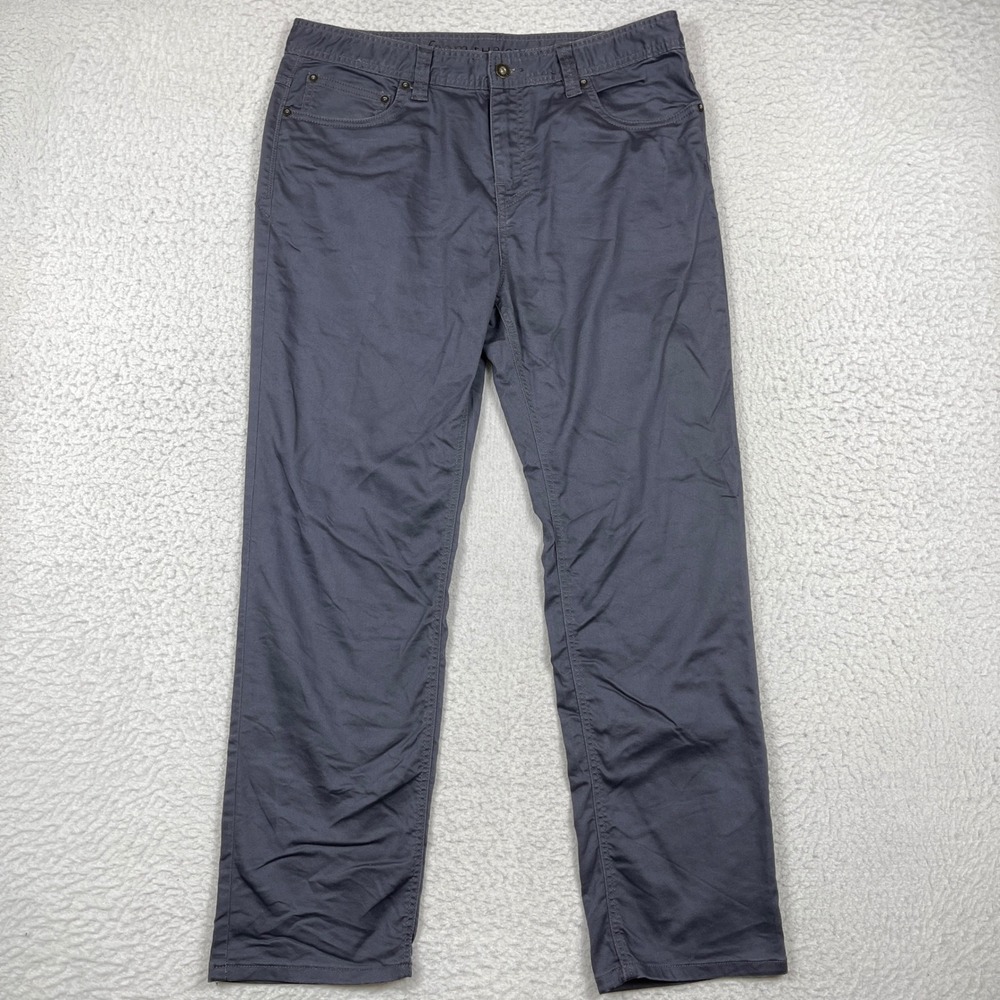 Prana Jeans Mens 35x30 Grey Bridger Slim Fit Outdoor Gorpcore Hiking Utility